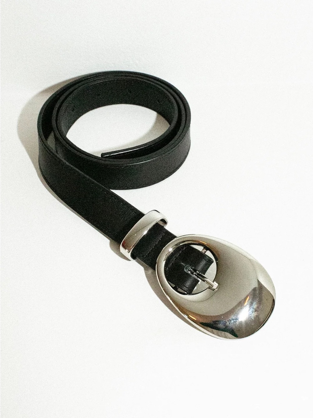 Beaufille Black Porte Leather Belt, Small - Picture 3 of 12